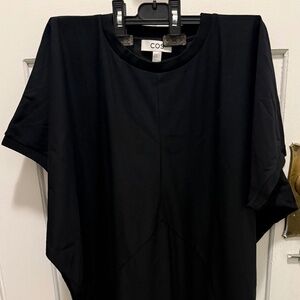 COS Black cape t-shirt dress size XS